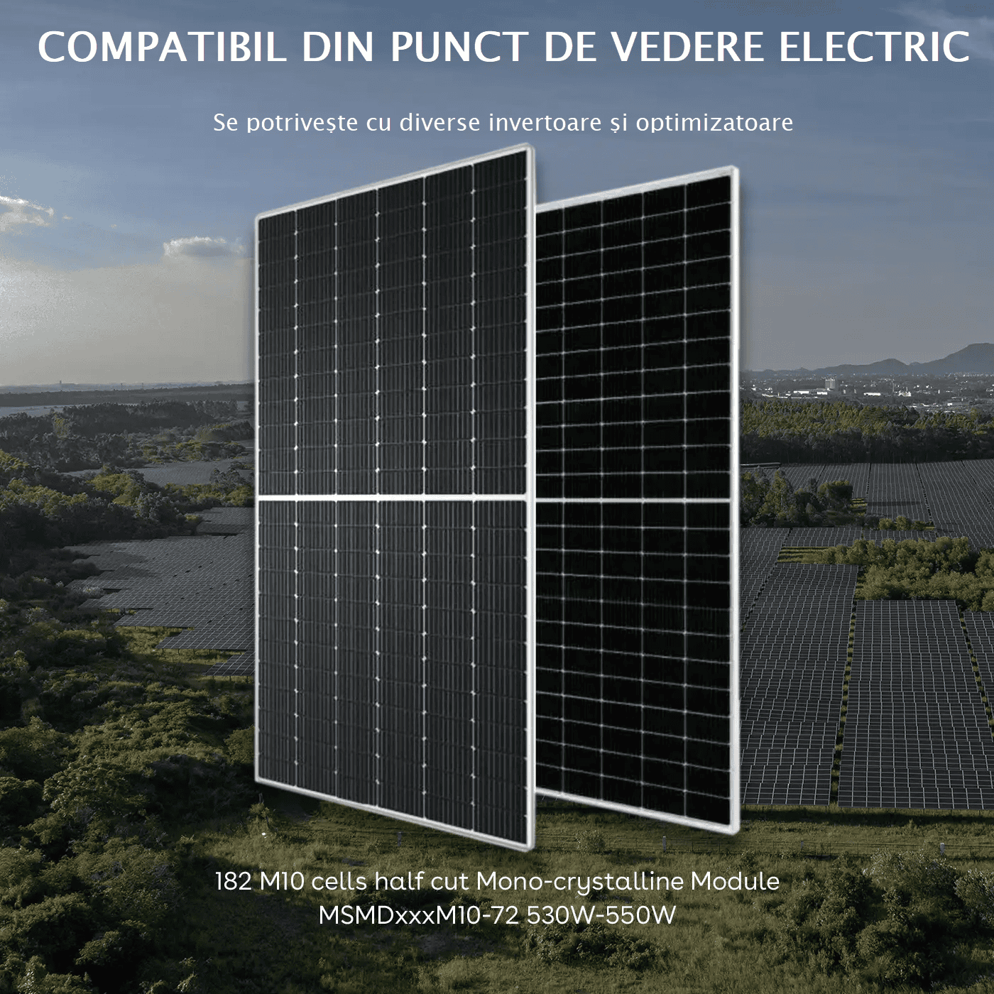 Panou fotovoltaic monocristalin MSMD550M10-72 - 550W - Skybase Energy